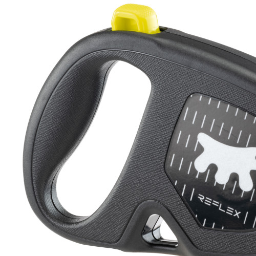 Повідець Ferplast Flippy One Reflex Tape S Yellow, для собак, світловідбивний, висувний