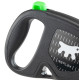 Повідець Ferplast Flippy One Reflex Cord S Green, для собак, світловідбивний, висувний