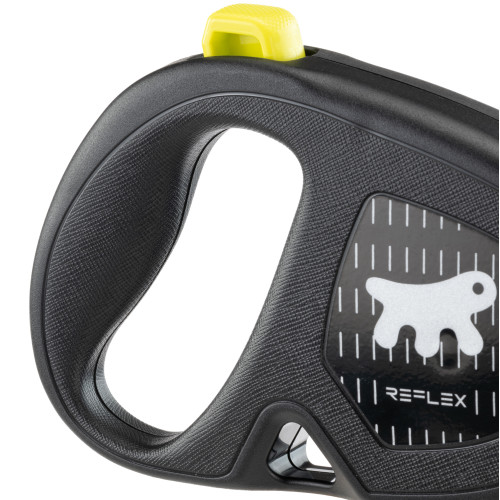 Повідець Ferplast Flippy One Reflex Cord S Yellow, для собак, світловідбивний, висувний 
