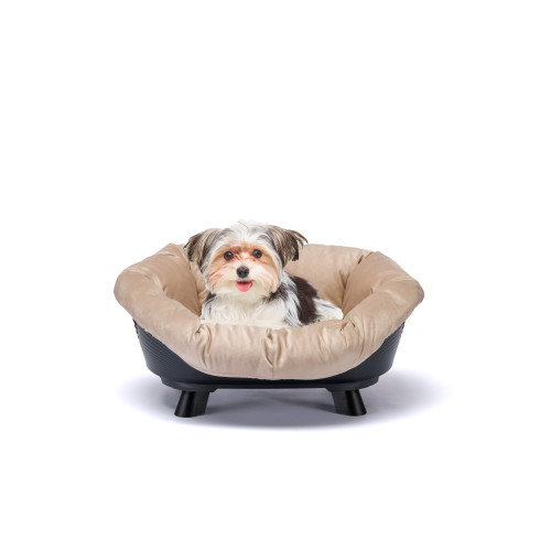 Піднесена лежанка для собак та кішок Ferplast Sofa' Throne 4 Black