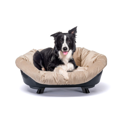 Піднесена лежанка для собак та кішок Ferplast Sofa' Throne 8 Black