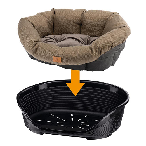 Лежанка для собак та кішок з термопластику Ferplat Sofa' 6 Tweed