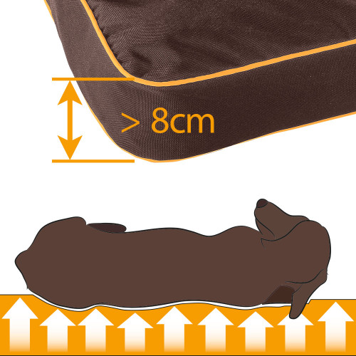 Подушка для собак из прочного материала Ferplast Polo 65 Brown