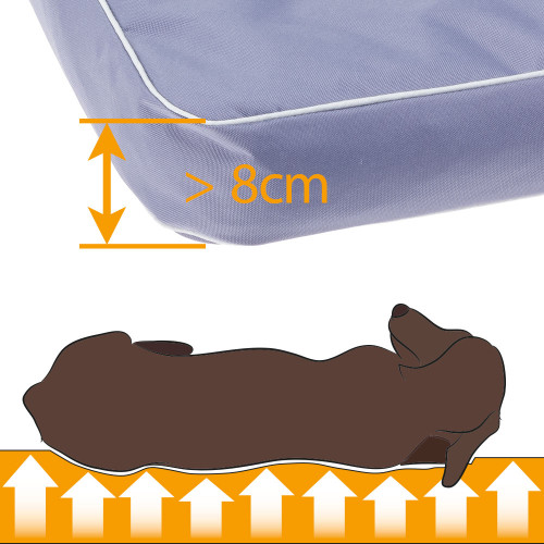 Подушка для собак из прочного материала Ferplast Polo 65 Grey
