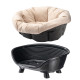Піднесена лежанка для собак та кішок Ferplast Sofa' Throne 4 Black