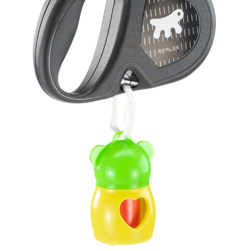 Повідець Ferplast Flippy One Reflex Cord M Fuchsia, для собак, світловідбивний, висувний 