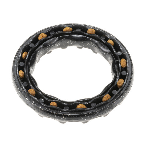 Жувальна іграшка для собак, кільце, наповнюється ласощами Ferplast Smile S Black