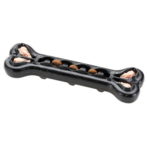 Жувальна іграшка для собак, кістка, наповнюється шматочками Ferplast Smile Bone M Black