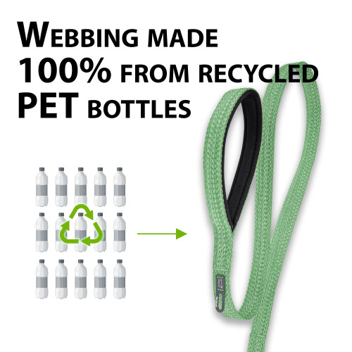 Повідець для собак із переробленого матеріалу Ferplast Greener Soft G25/120 Green