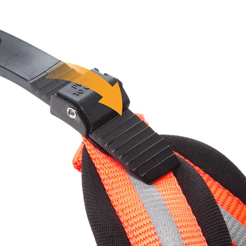 Ергономічна світловідбивна шлейка для собак Ferplast Agile Reflex 8 Orange