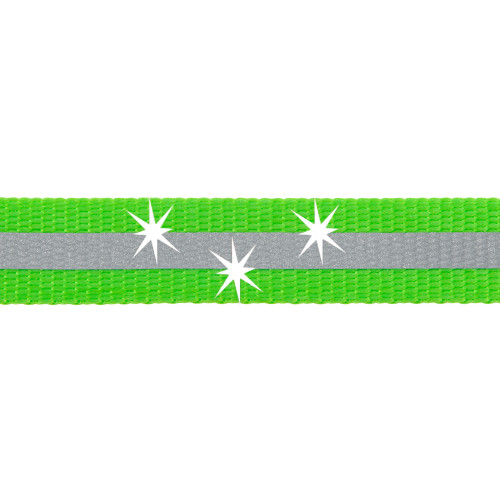 Повідець Ferplast Flippy One Reflex Tape L Green, для собак, світловідбивний, висувний