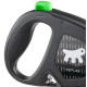 Повідець Ferplast Flippy One Reflex Cord M Green, для собак, світловідбивний, висувний 