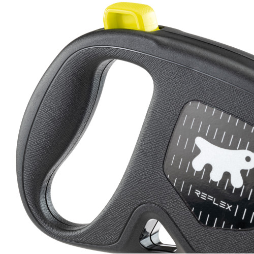 Повідець Ferplast Flippy One Reflex Cord L Yellow, для собак, світловідбивний, висувний 