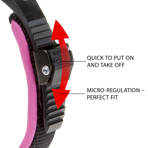 Нашийник для собак на м'якій підкладці Ferplast Ergofluo C15/33 Fuchsia