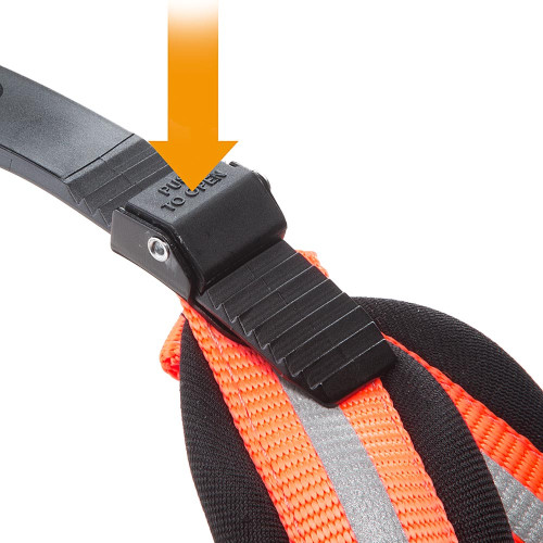 Ергономічна світловідбивна шлейка для собак Ferplast Agile Reflex 8 Orange