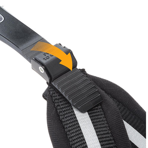 Ергономічна світловідбивна шлейка для собак Ferplast Agile Reflex 8 Black