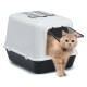 Закрытый туалет Ferplast Clear Cat 20 для кошек с угольными фильтрами