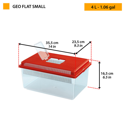 Контейнер Ferplast Geo Flat Small для мелких животных, рыб, черепах и насекомых