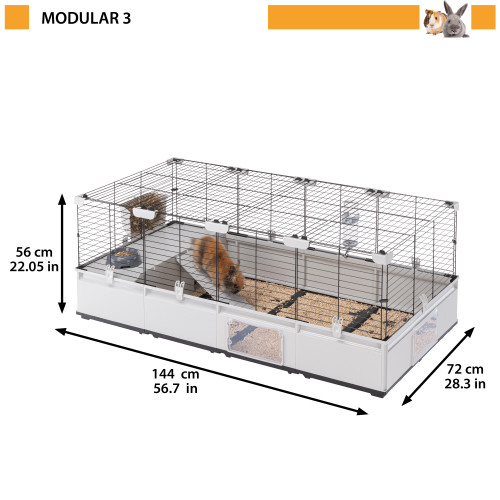 Клітка Ferplast Modular 3 для кроликів та морських свинок 