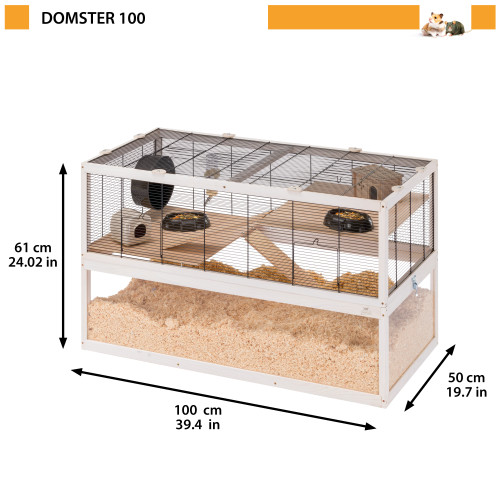 Клітка Ferplast Domster 100 для хом'яків і мишей, дерев'яна