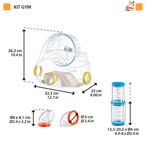 Модульний тренажерний зал Ferplast Kit Gym для хом'яків