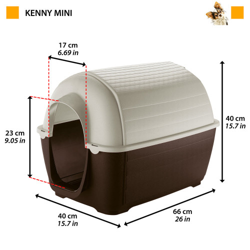 Пластикова будка для собак Ferplast Kenny Mini